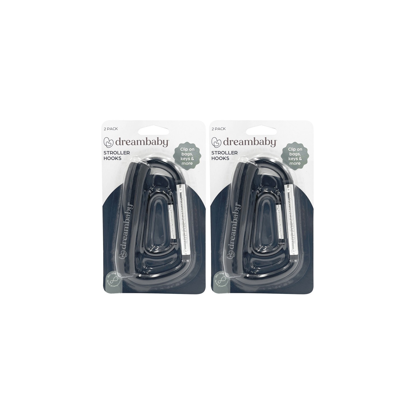 Dreambaby® Stroller Hooks, 2 Per Pack, 2 Packs