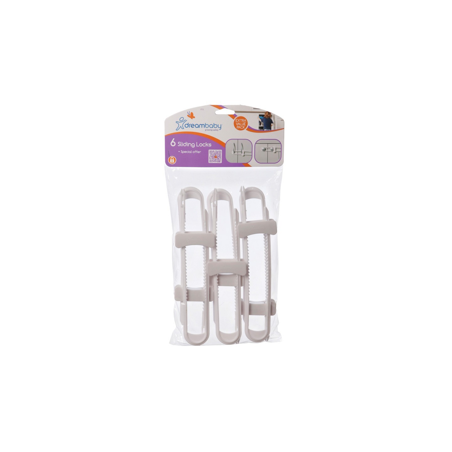 Dreambaby® Cabinet Sliding Locks, Pack of 6