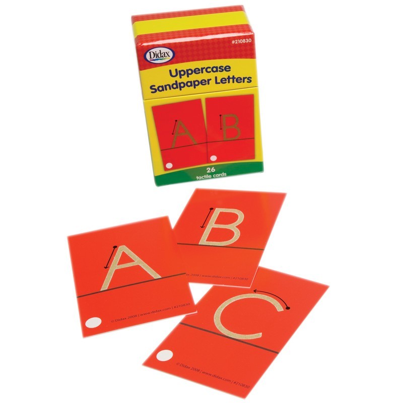 Didax® Tactile Sandpaper Uppercase Letters