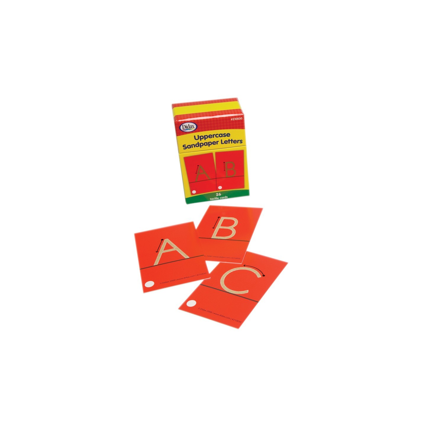 Didax® Tactile Sandpaper Uppercase Letters