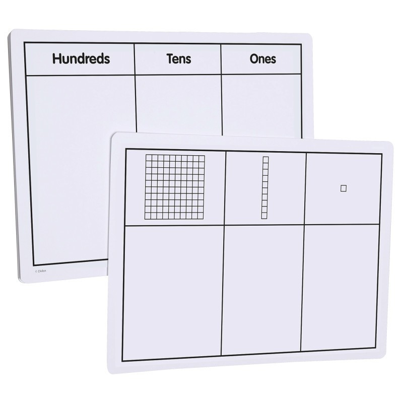 Didax® Write-On/Wipe-Off Base Ten Blocks, Set of 10