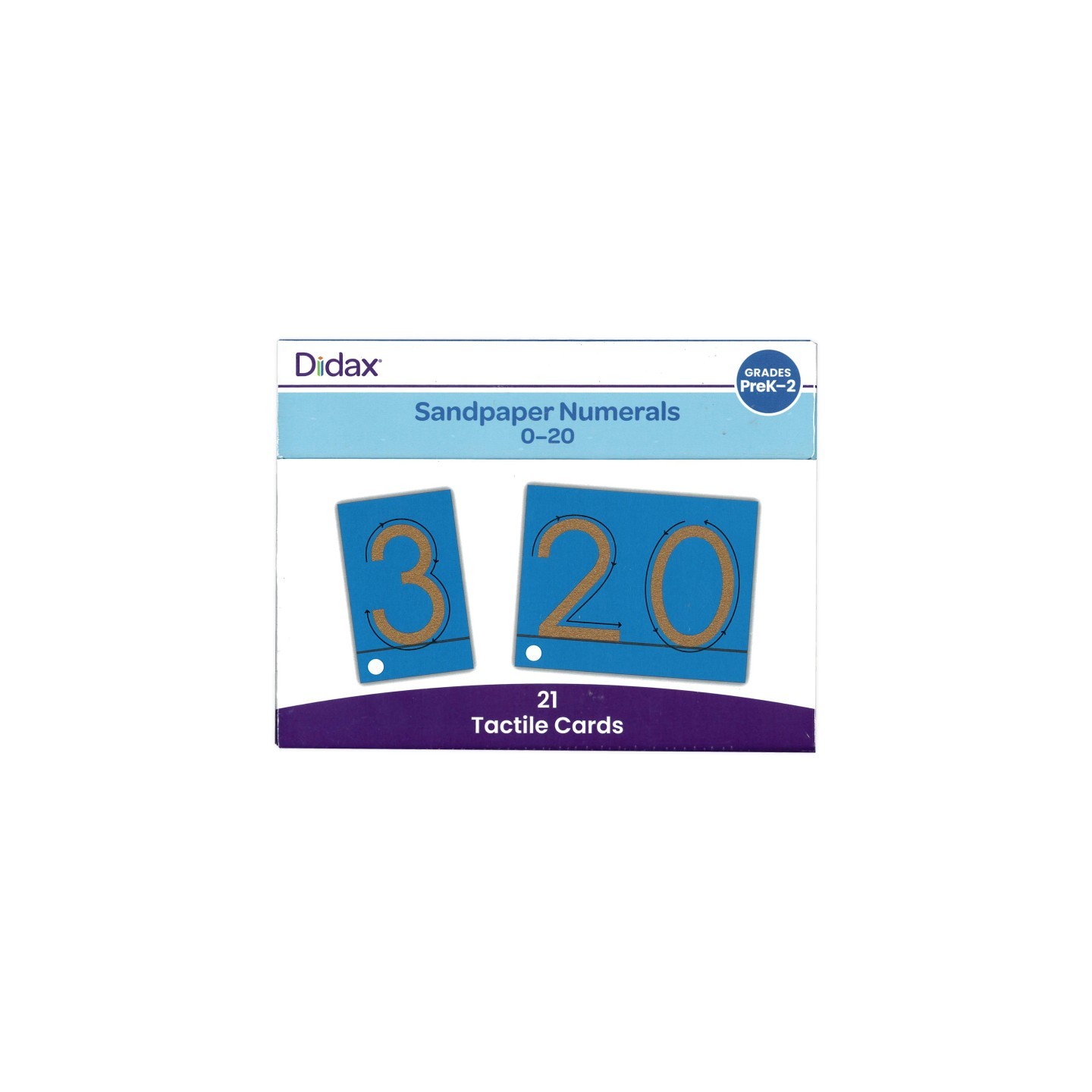 Didax® Tactile Sandpaper Numerals 0-20