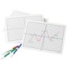 Didax® Write-On/Wipe-Off Coordinate Mats, Set of 10