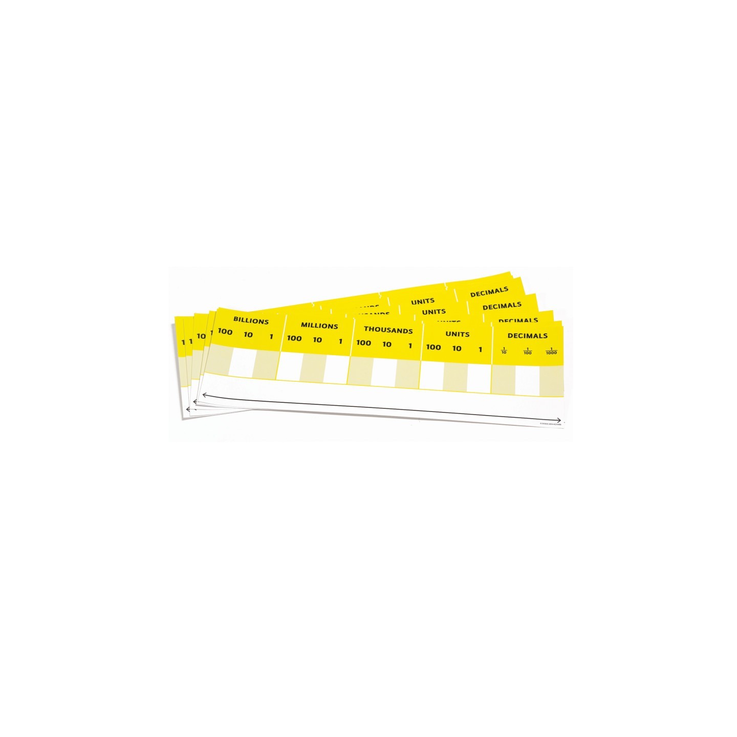 Didax® Desktop Place Value Card, Pack of 10