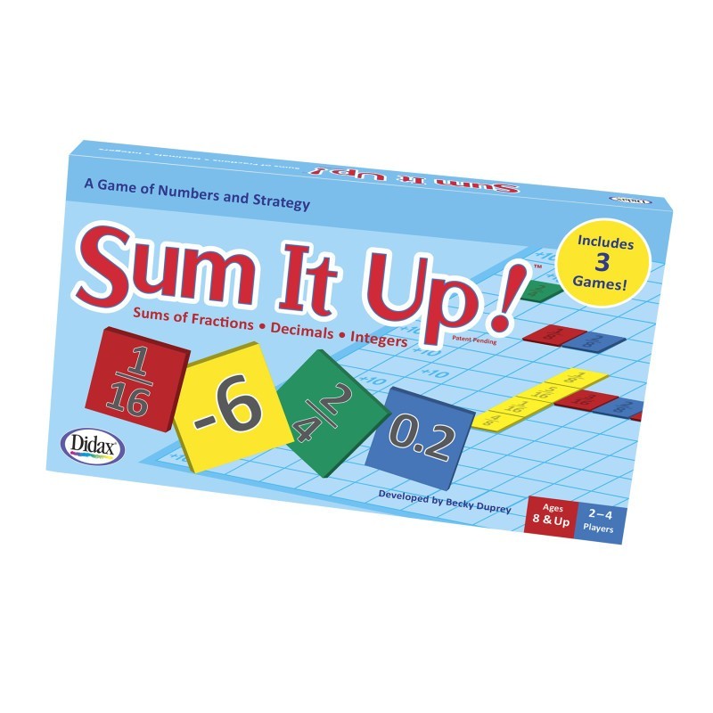 Didax® Sum It Up! Fractions, Decimals, Integers