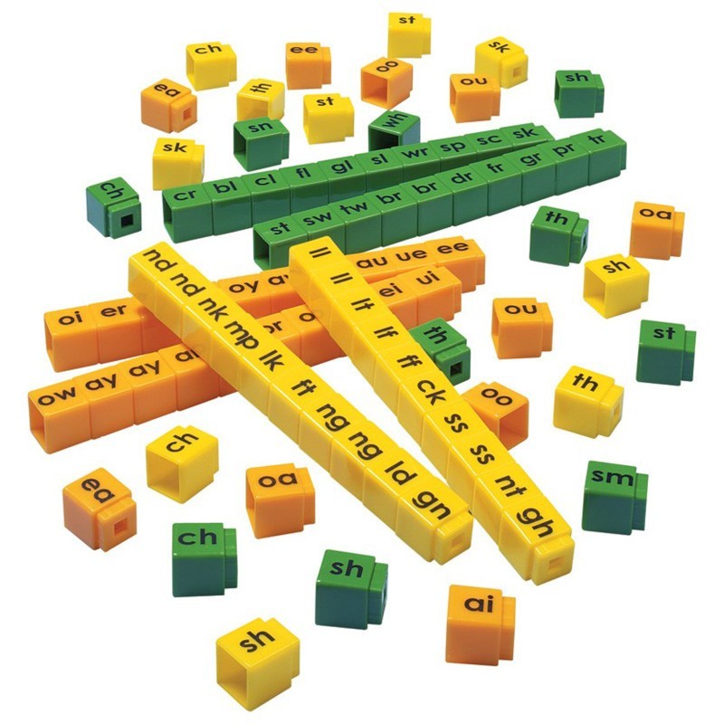 Didax® Unifix® Letter Cubes, Blends, Set of 90