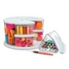 Deflecto® Carousel Rotating Organizer, 9-Bin, White