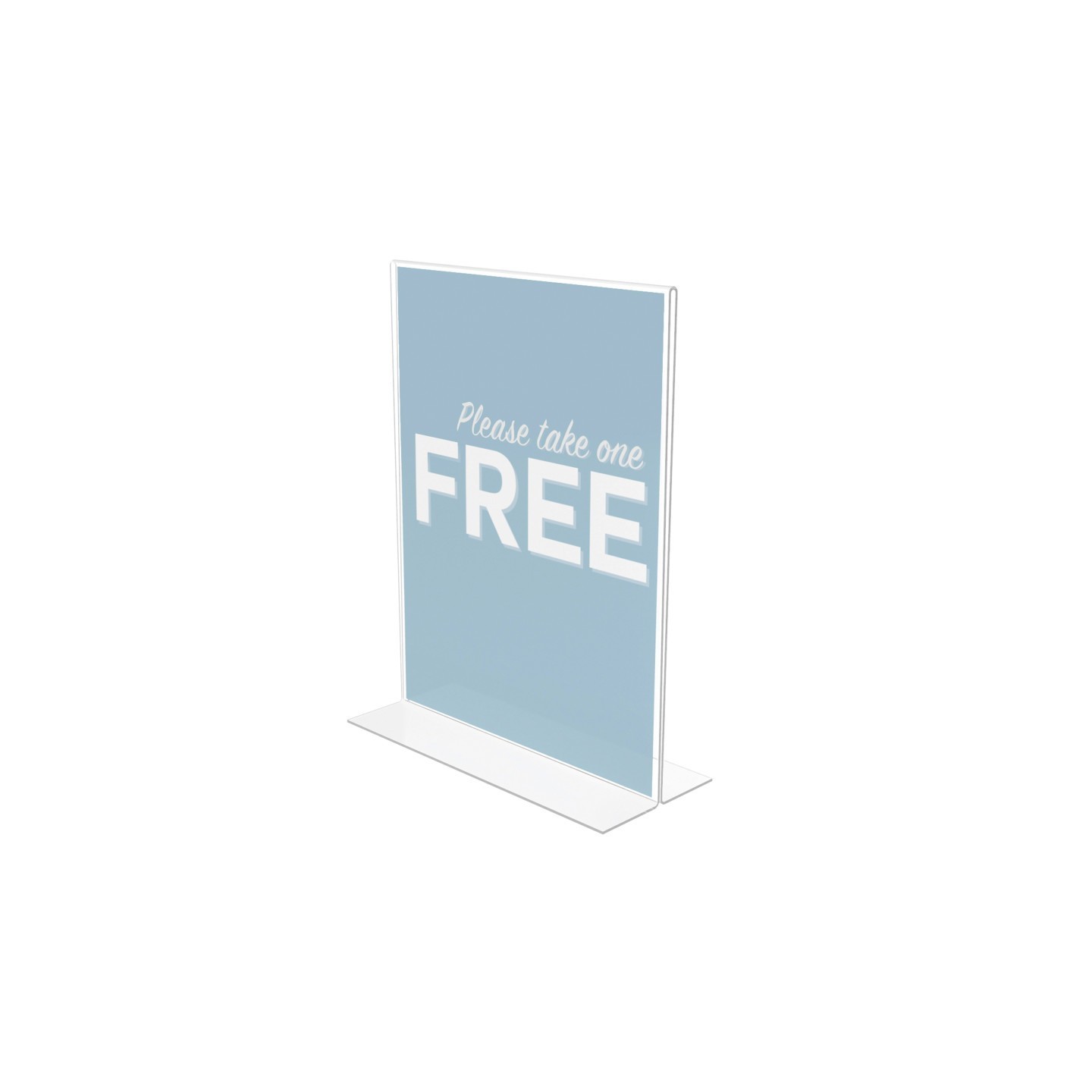 Deflecto® Classic Image® Stand-Up Sign Holder, Portrait