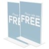 Deflecto® Classic Image® Stand-Up Sign Holder, Portrait, Pack of 2