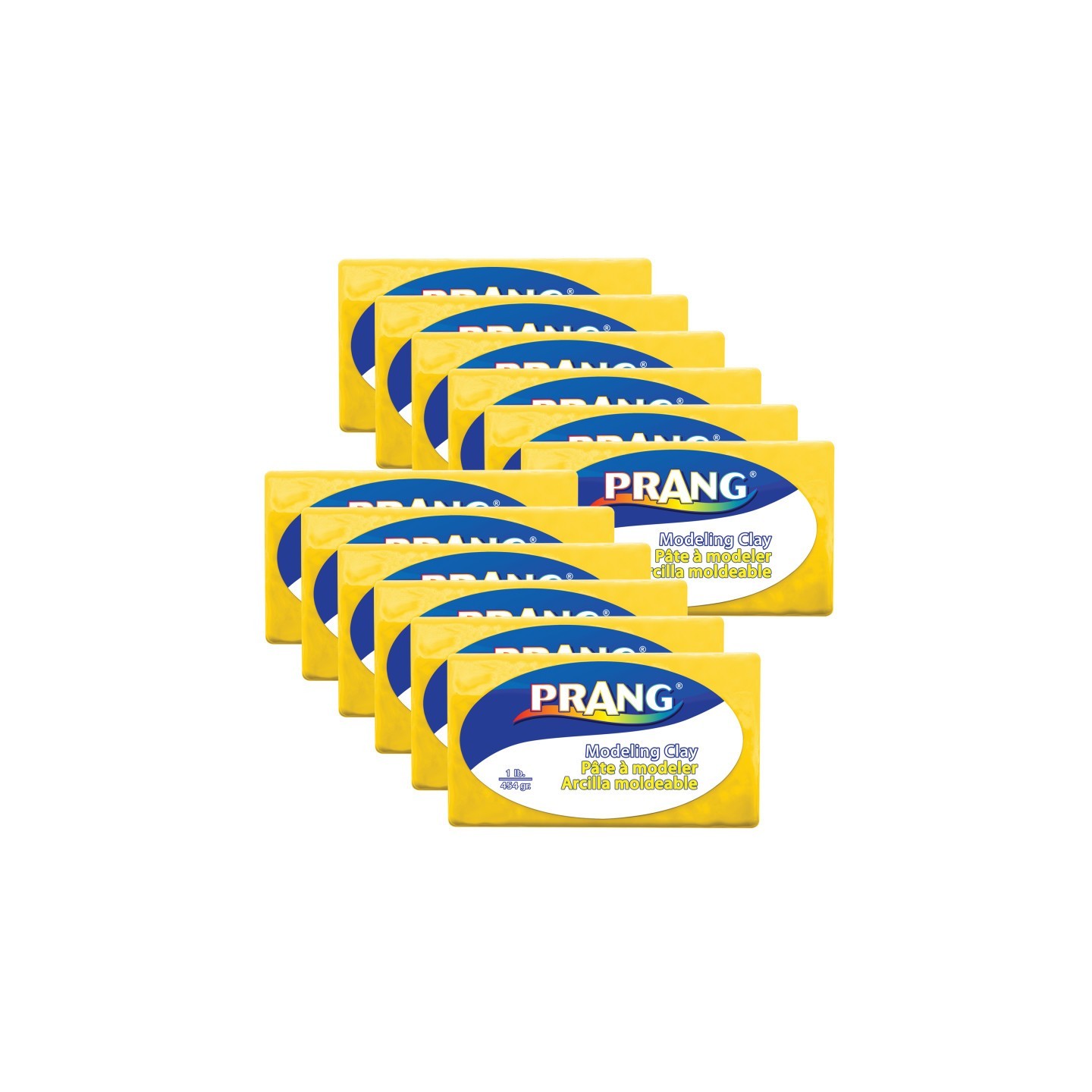 Prang® Modeling Clay, 1 lb. Per Pack, Yellow, Pack of 12