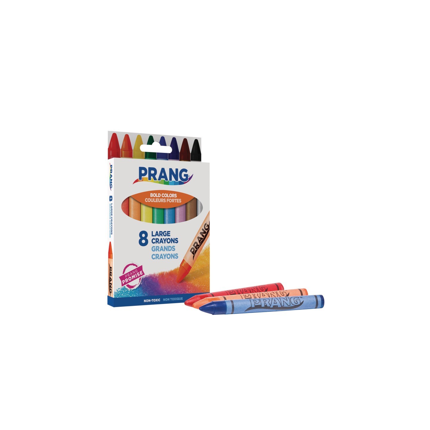 Prang® Soybean Crayons, Large, 8 Colors