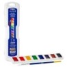 Prang® Professional Watercolors, 8-Color Half Pan Set with Brush