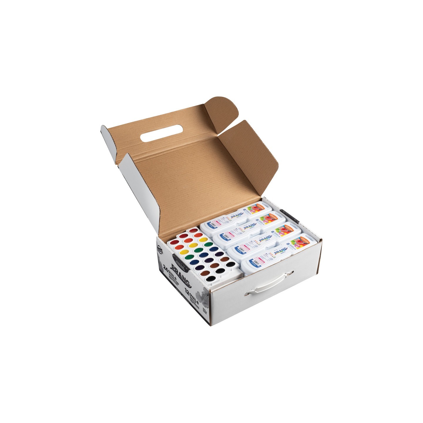 Prang® Oval Pan Watercolor Set Master Pack, 8 Assorted Colors, 36 Count