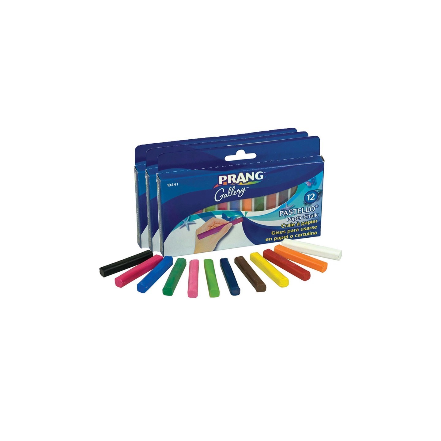 Prang® Pastello™ Chalk Pastel, 12 Per Pack, 3 Packs