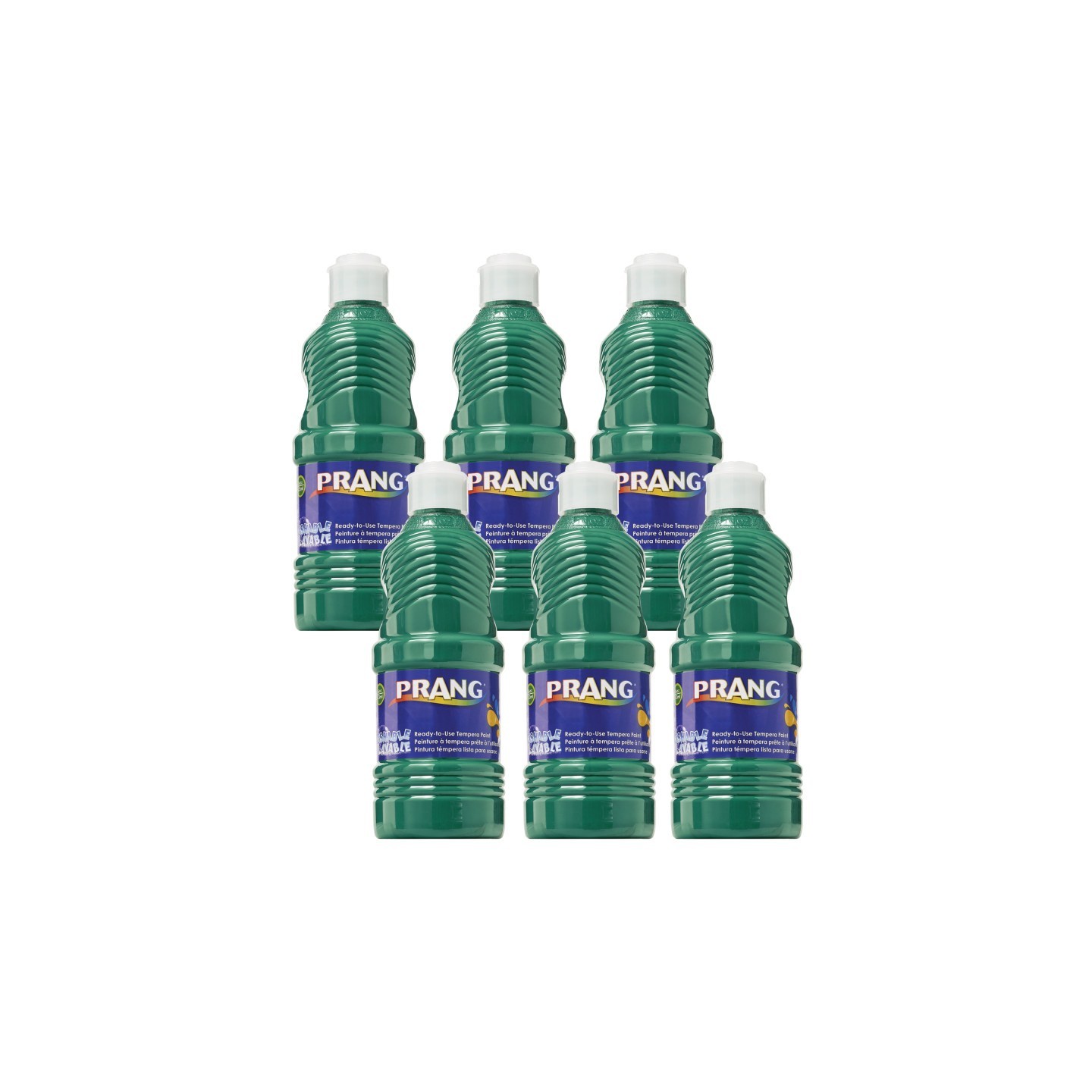Prang® Washable Tempera Paint, Green, 16 oz, Pack of 6