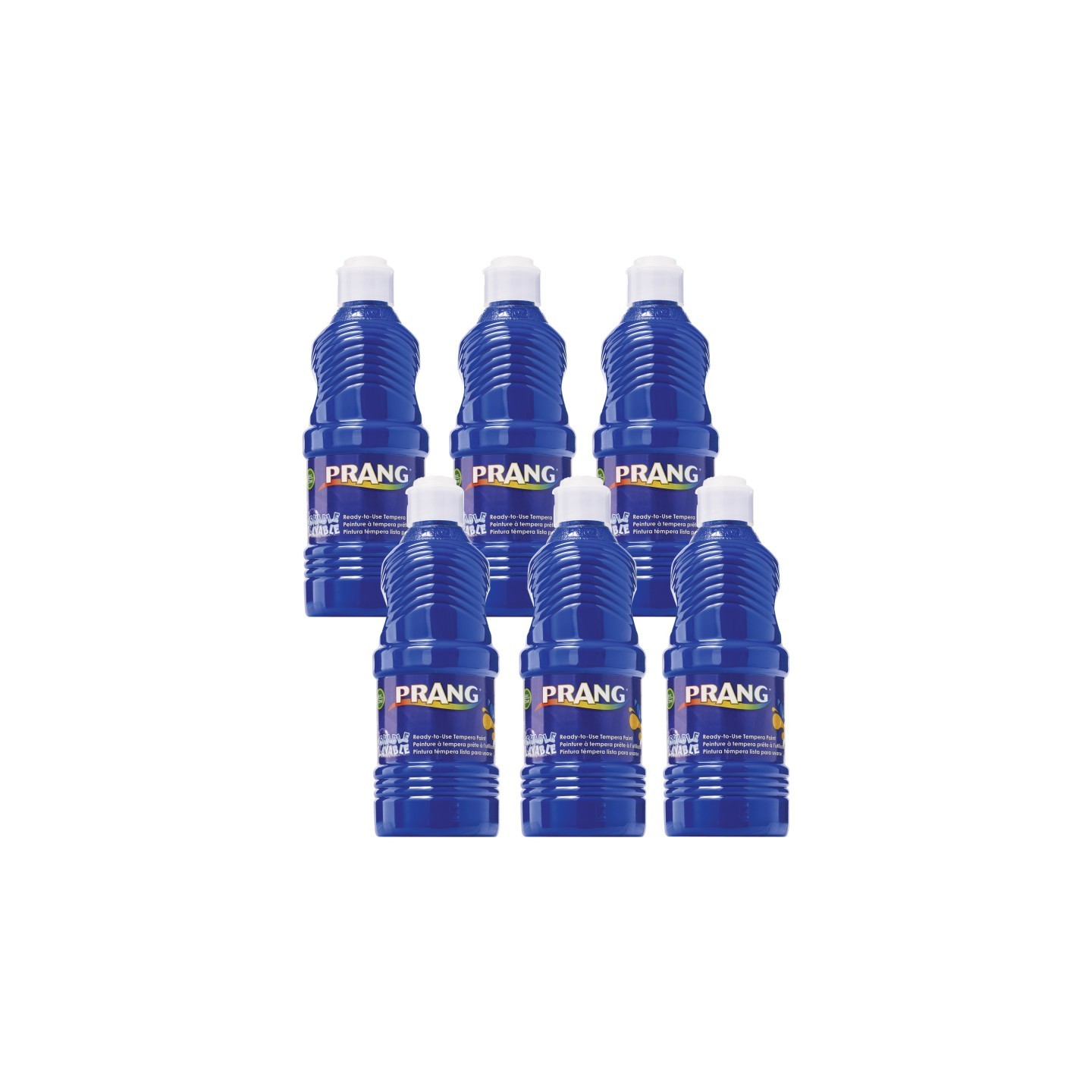 Prang® Washable Tempera Paint, Blue, 16 oz, Pack of 6