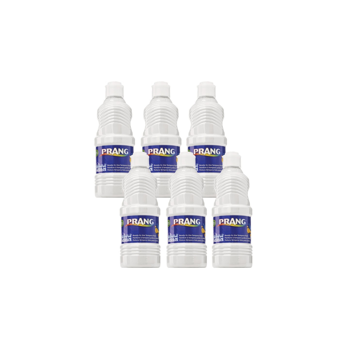 Prang® Washable Tempera Paint, White, 16 oz, Pack of 6