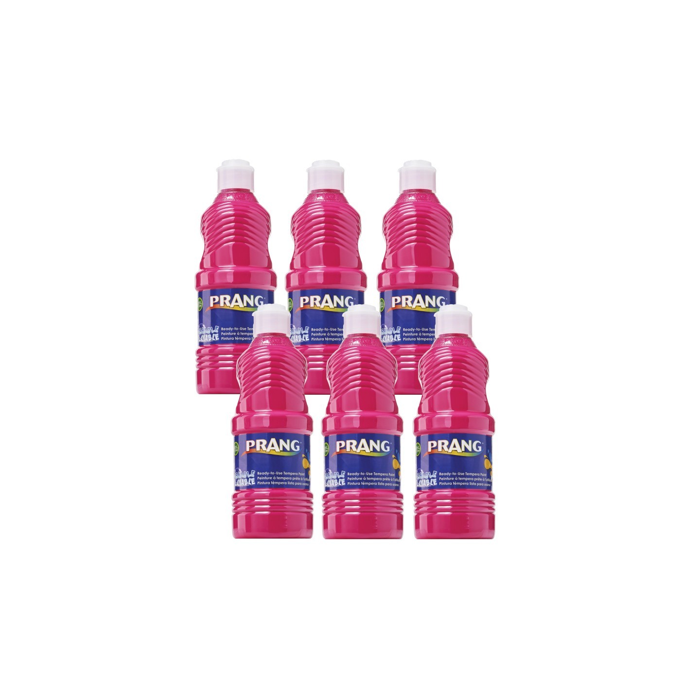 Prang® Washable Tempera Paint, Magenta, 16 oz, Pack of 6