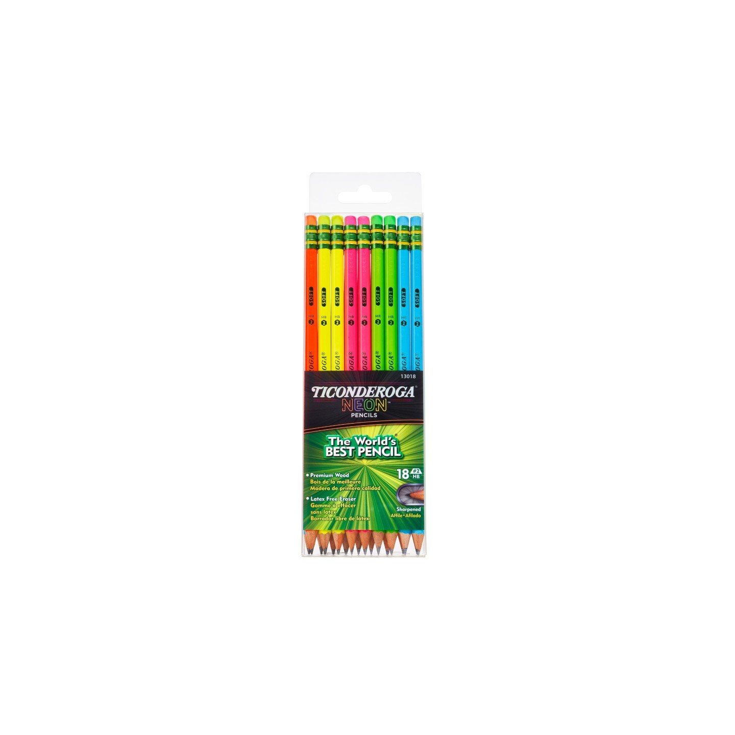 Ticonderoga® Neon Pencil, 18 Count