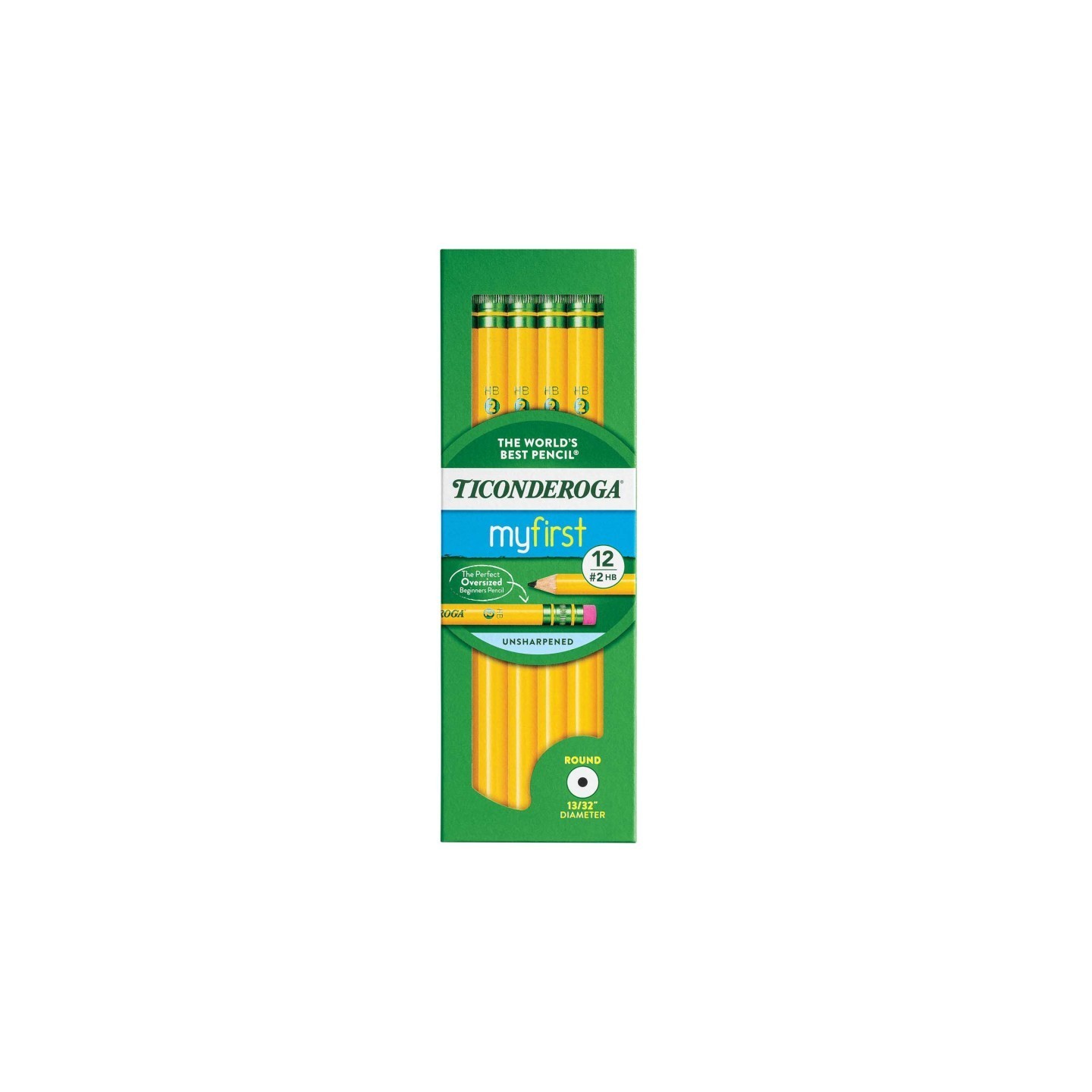 Ticonderoga® Beginners® Pencils with Eraser, Pack of 12