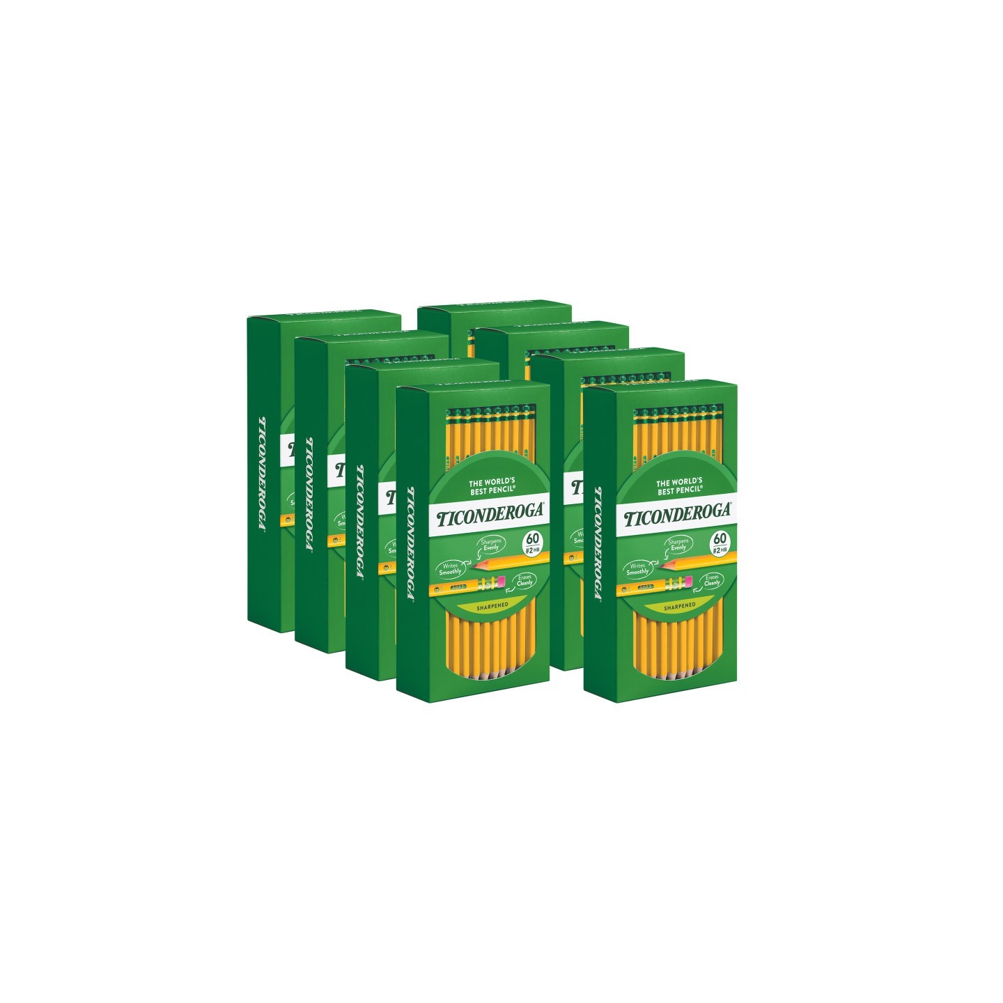 Ticonderoga® Yellow #2 Pencils, 480 Count Class Pack