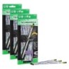 Ticonderoga® Noir Pencils, Holographic Foil on Black Wood, #2 Soft, Presharpened, 12 Per Pack, 3 Packs