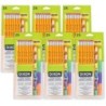 Dixon® Variety Pack, #2 Pencils, Erasers, Pencil Grips Set, 6 Sets