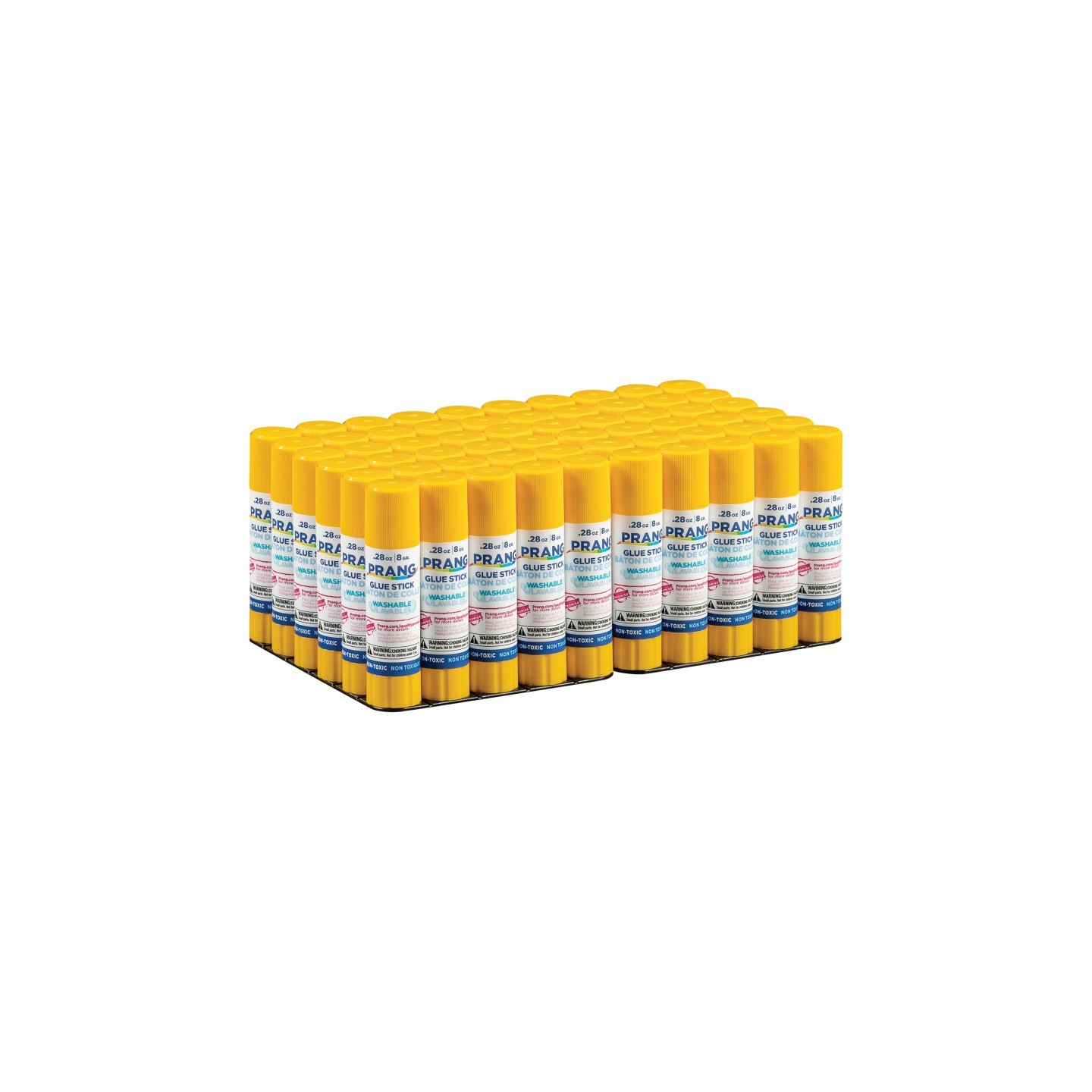 Prang® Clear Glue Sticks, Washable, .28oz, 60 Count