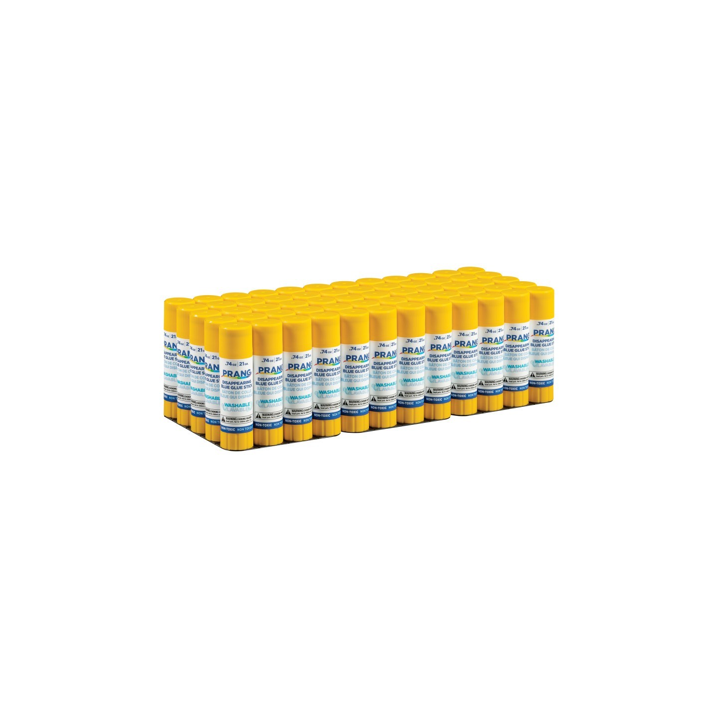 Prang® Disappearing Blue Glue Sticks, Washable, .74oz, 60 Count