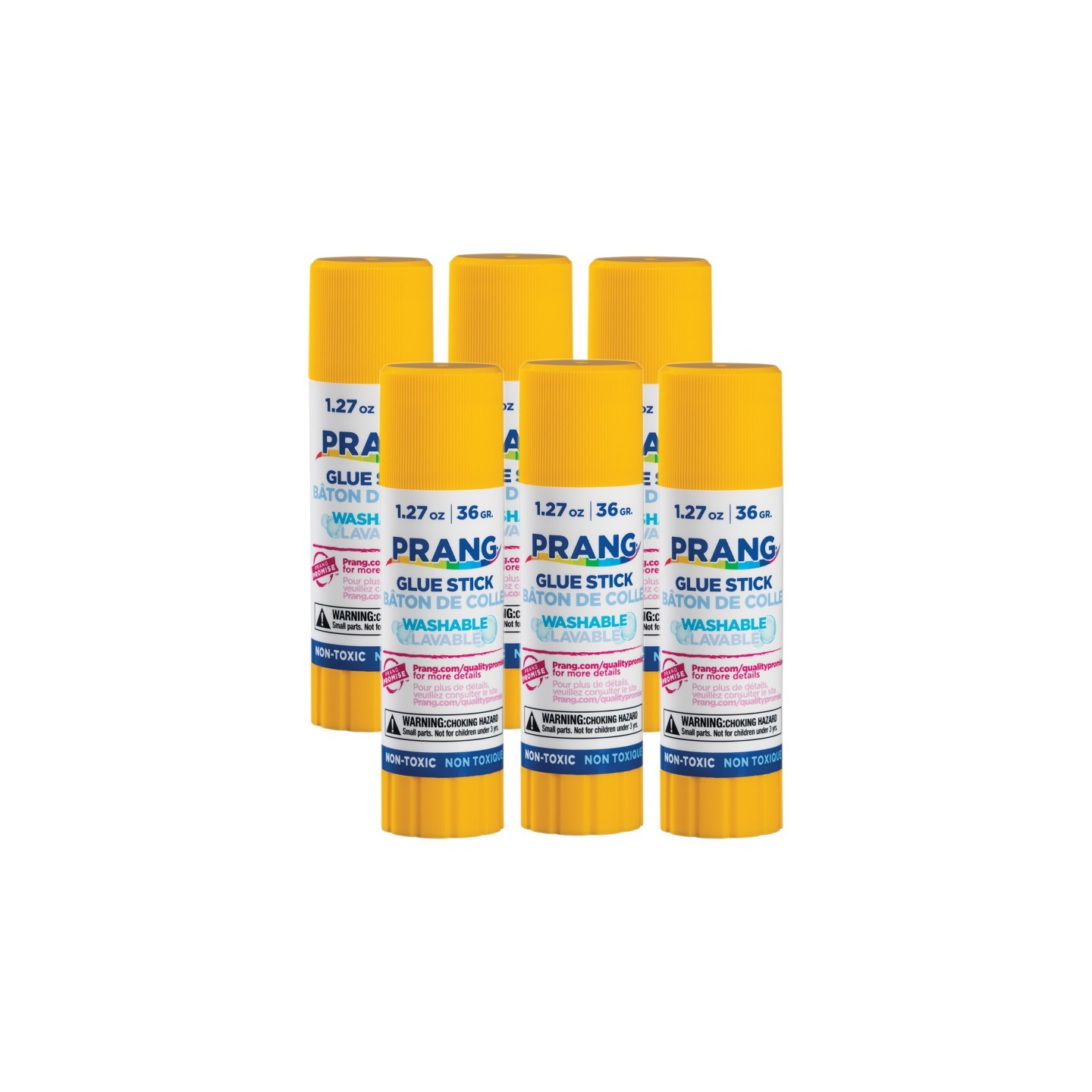 Prang® Washable Glue Stick, 1.27 oz, Pack of 6