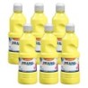 Prang® Ready-to-Use Tempera Paint, Yellow, 16 oz, Pack of 6