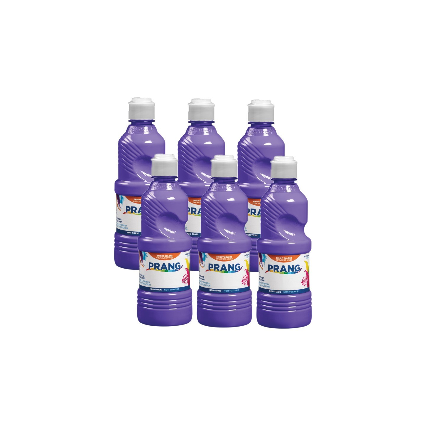 Prang® Ready-to-Use Tempera Paint, Violet, 16 oz, Pack of 6