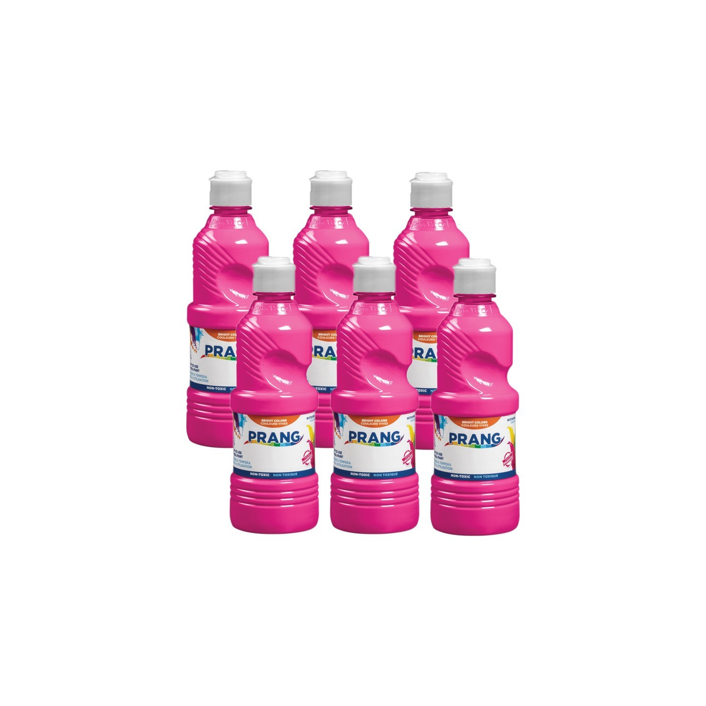Prang® Ready-to-Use Tempera Paint, Magenta, 16 oz, Pack of 6