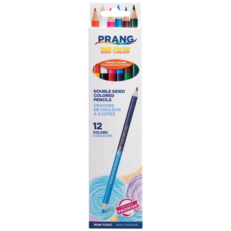 Prang® Duo Colored Pencils, 12 Color Set