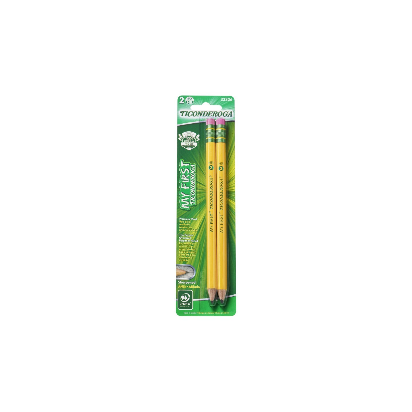 Ticonderoga® My First Pencils, Sharpened, Pack of 2