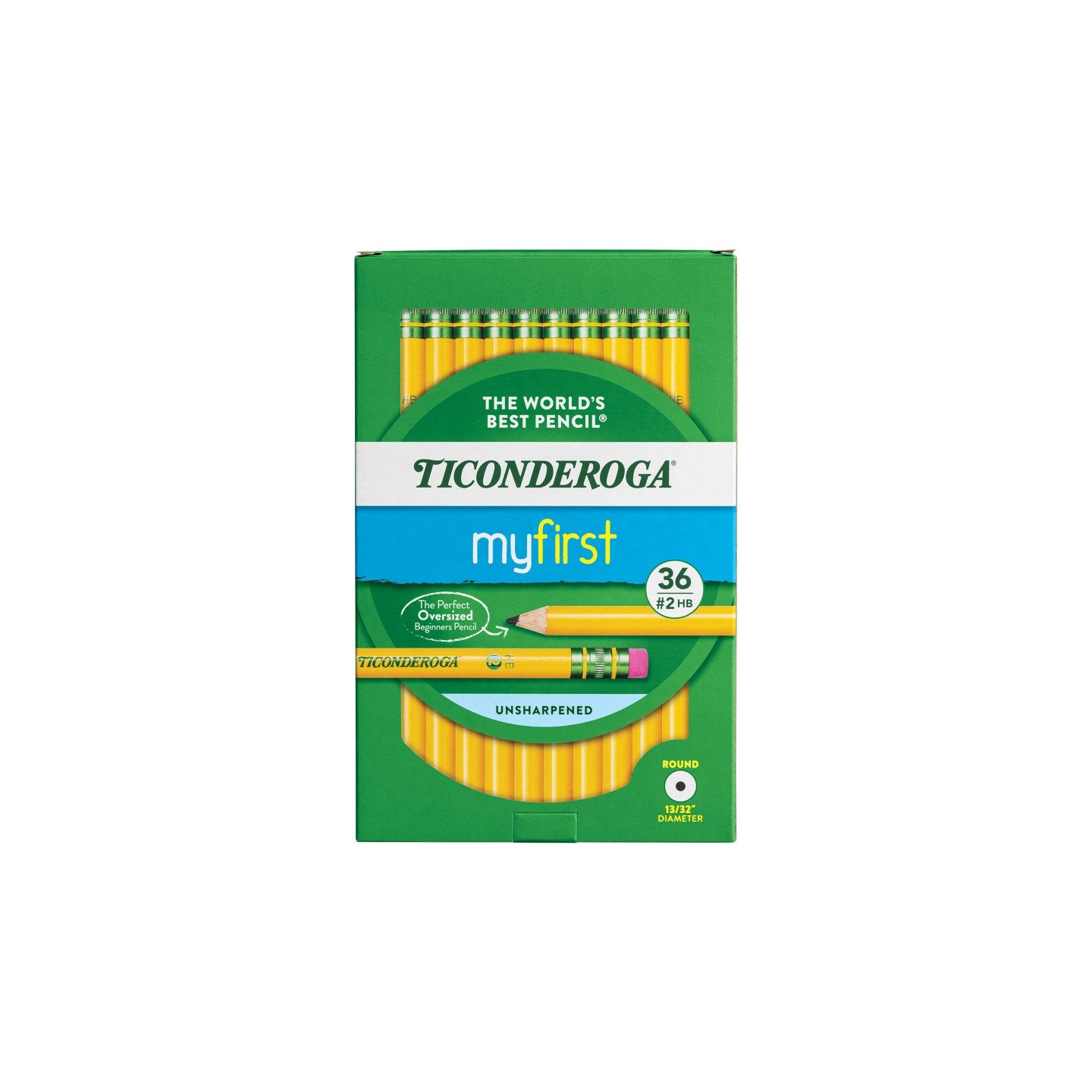 Ticonderoga® My First Ticonderoga® Pencil with Eraser, 36 Count