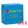 Dixon® Wedge Pencil Cap Erasers, Pink, Pack of 144