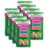 Dixon® Eraser Combo Set, Neon, Beveled & Wedge Caps, 8 Sets