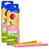 Lyra® Color Giant Colored Pencils, Neon, 6.25mm, Lacquered, 6 Colors Per Box, 2 Boxes