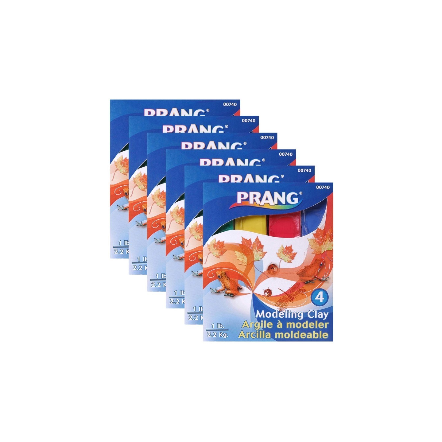 Prang® Modeling Clay, Assorted, 1 lb. Per Pack, 6 Packs