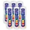Prang® Washable Watercolors Set, 8 Assorted Metallic Colors w/Brush, Pack of 6