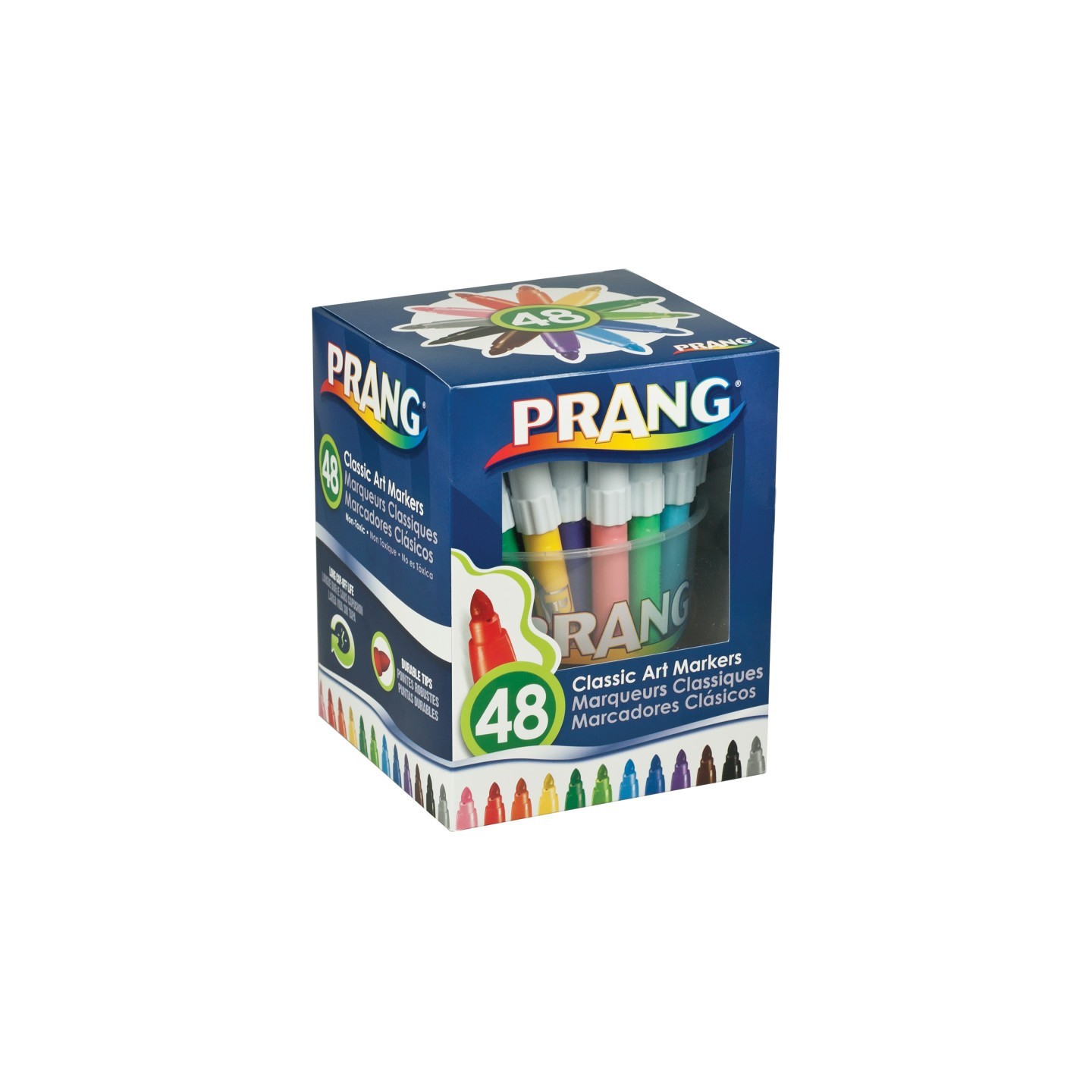 Prang® Art Markers, Washable, 48 Colors
