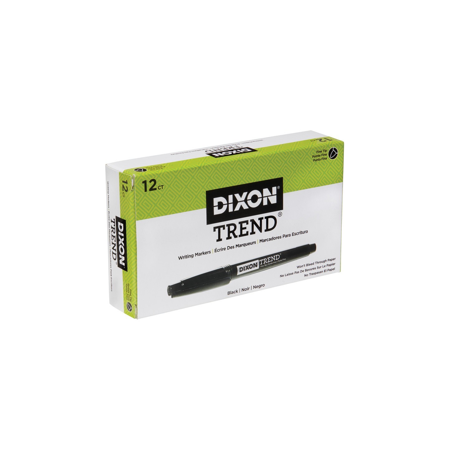 Dixon® Trend Porous Point Pens, 12 Count, Black