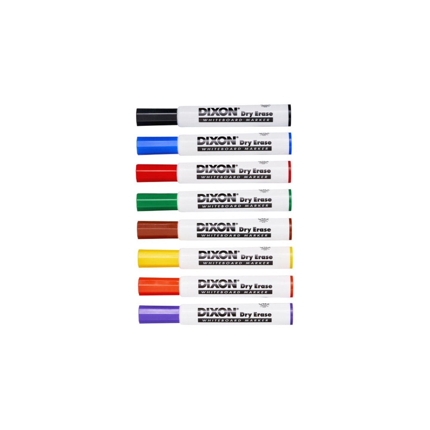 Dixon® Dry Erase Markers Wedge Tip, 8 Color Set