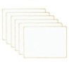 Dowling Magnets® Double-sided Magnetic Dry-Erase Board, Blank, Pack of 6
