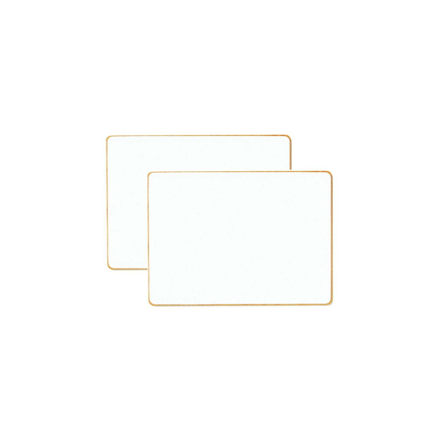 Dowling Magnets® Double-Sided Magnetic Dry-Erase Board, Lined-Ruled/Blank, 12" x 8.75", Pack of 2