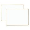 Dowling Magnets® Double-Sided Magnetic Dry-Erase Board, Lined-Ruled/Blank, 12" x 8.75", Pack of 2