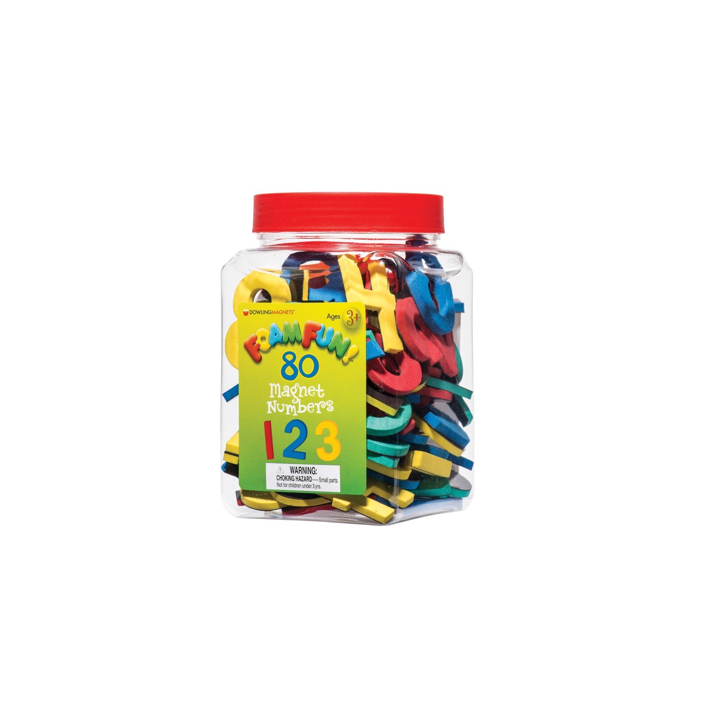 Dowling Magnets® Foam Fun!™ Number Magnets, 80 Per Pack