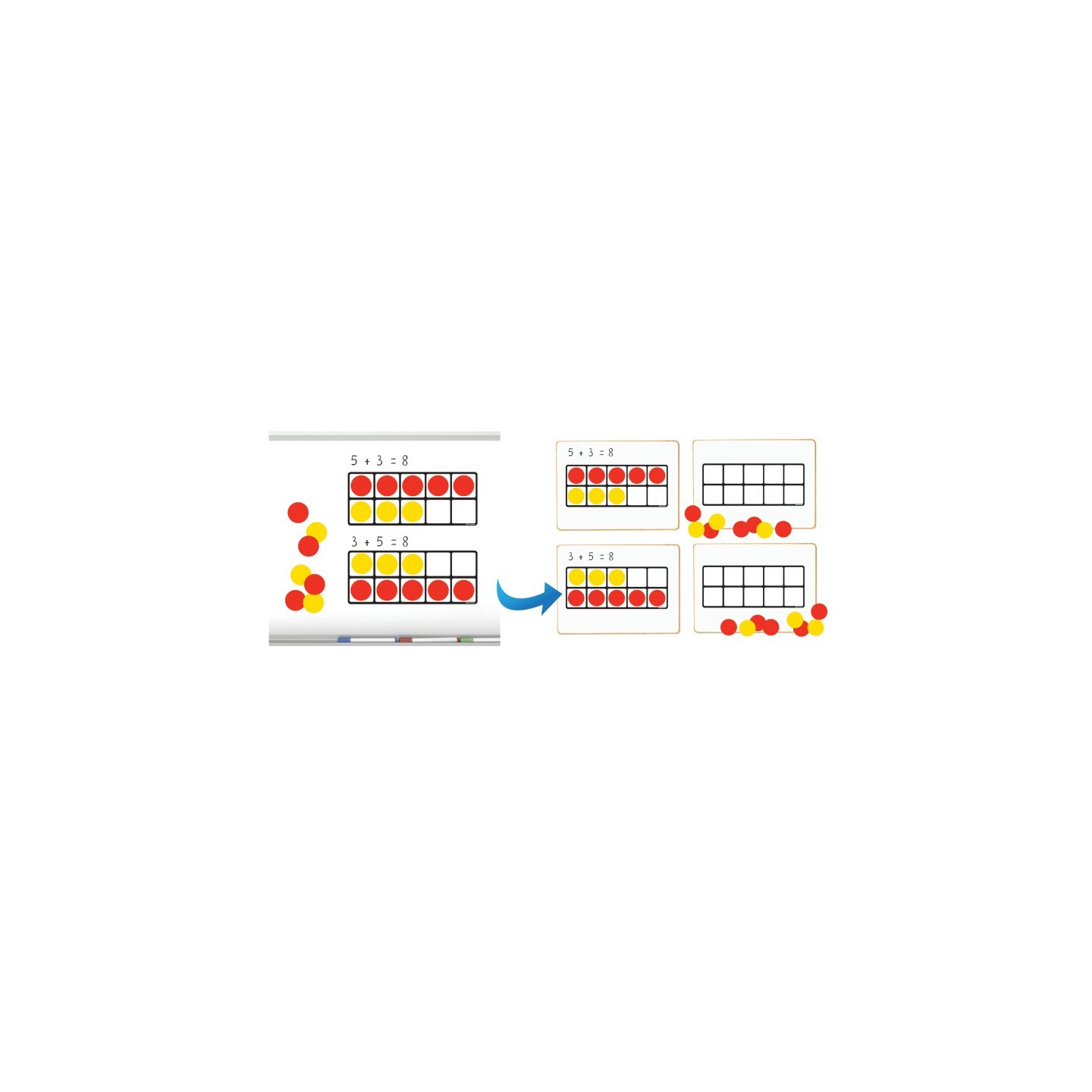 Dowling Magnets® Ten Frames Magnet Math Set