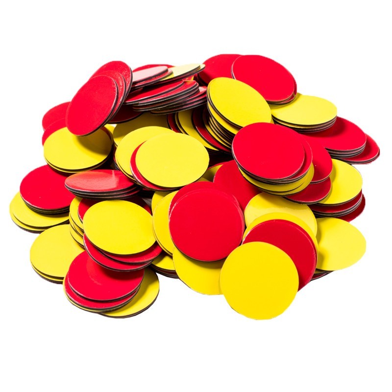 Dowling Magnets® Magnetic Two-Color Counters, Set of 200